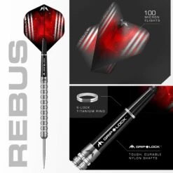 Mission Rebus Darts - Steel Tip - M3 - Linear Grip -Dart Shop P MI ST REB M3 Parent 2