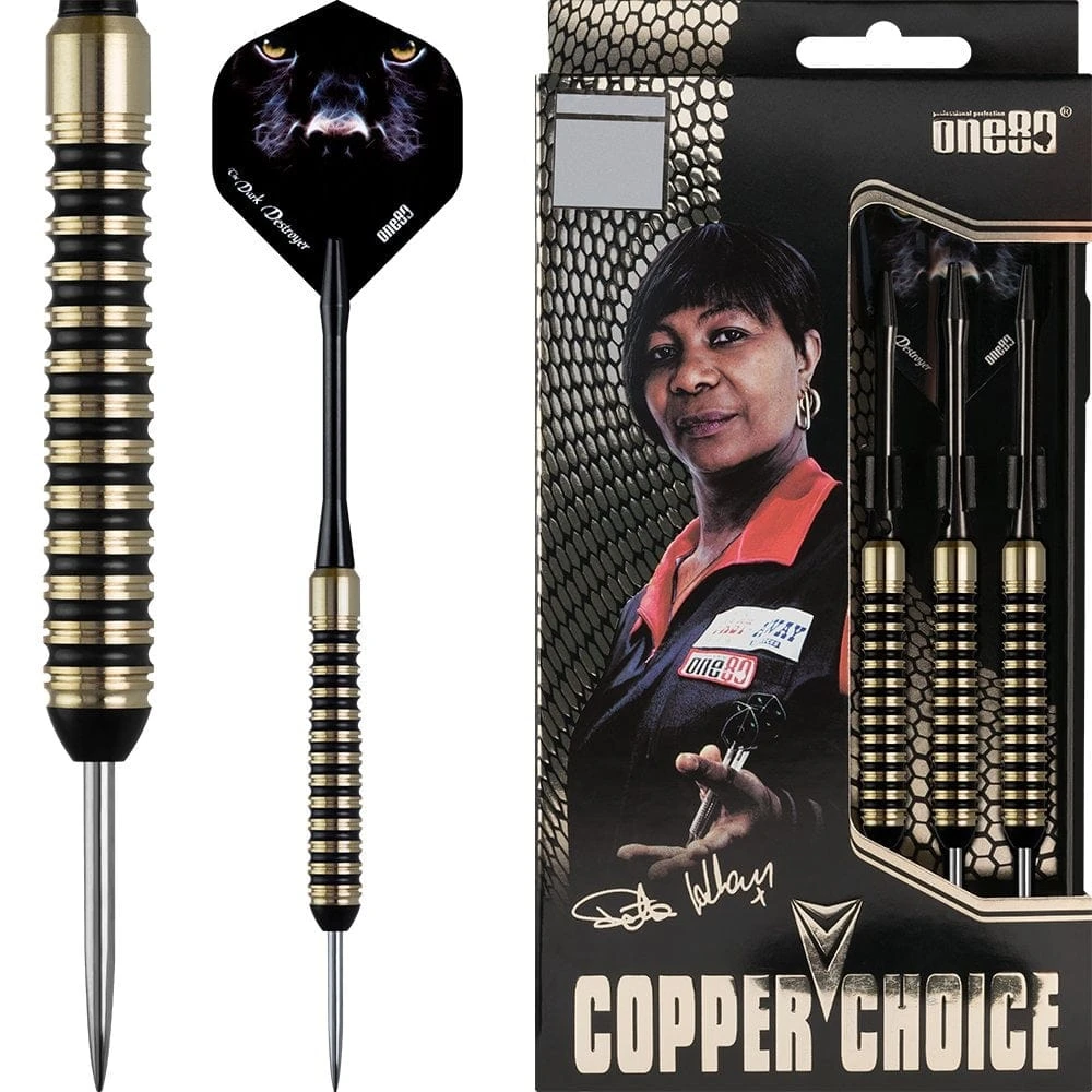 One80 Deta Hedman Darts - Steel Tip Brass - Copper Choice - 20g 1 One80 Deta Hedman Darts - Steel Tip Brass - Copper Choice - 20g