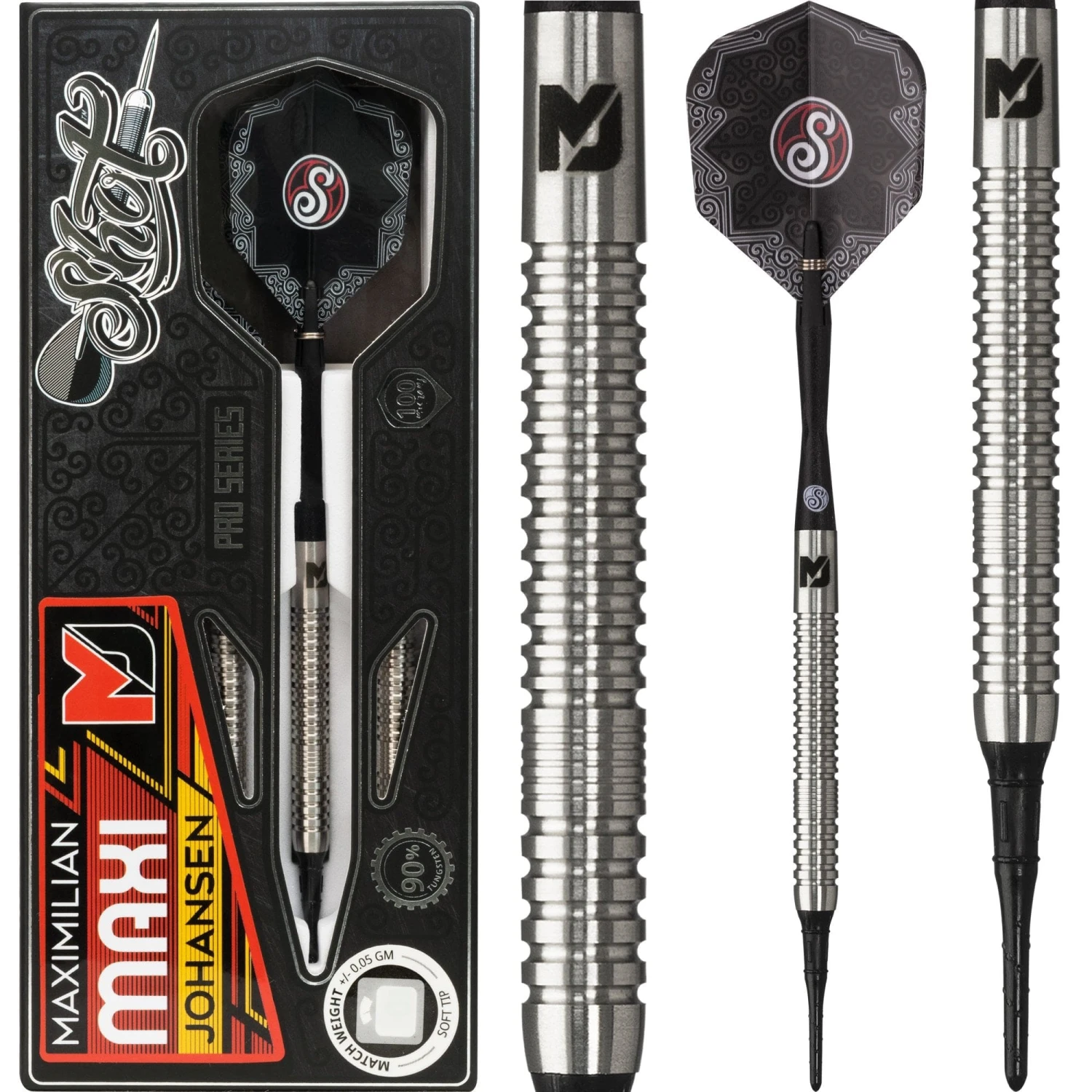 Shot Pro Series Darts - Soft Tip - Maximilian Johansen 1 Shot Pro Series Darts - Soft Tip - Maximilian Johansen