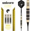 Unicorn Core Plus Brass Darts - Soft Tip - Black Knurl