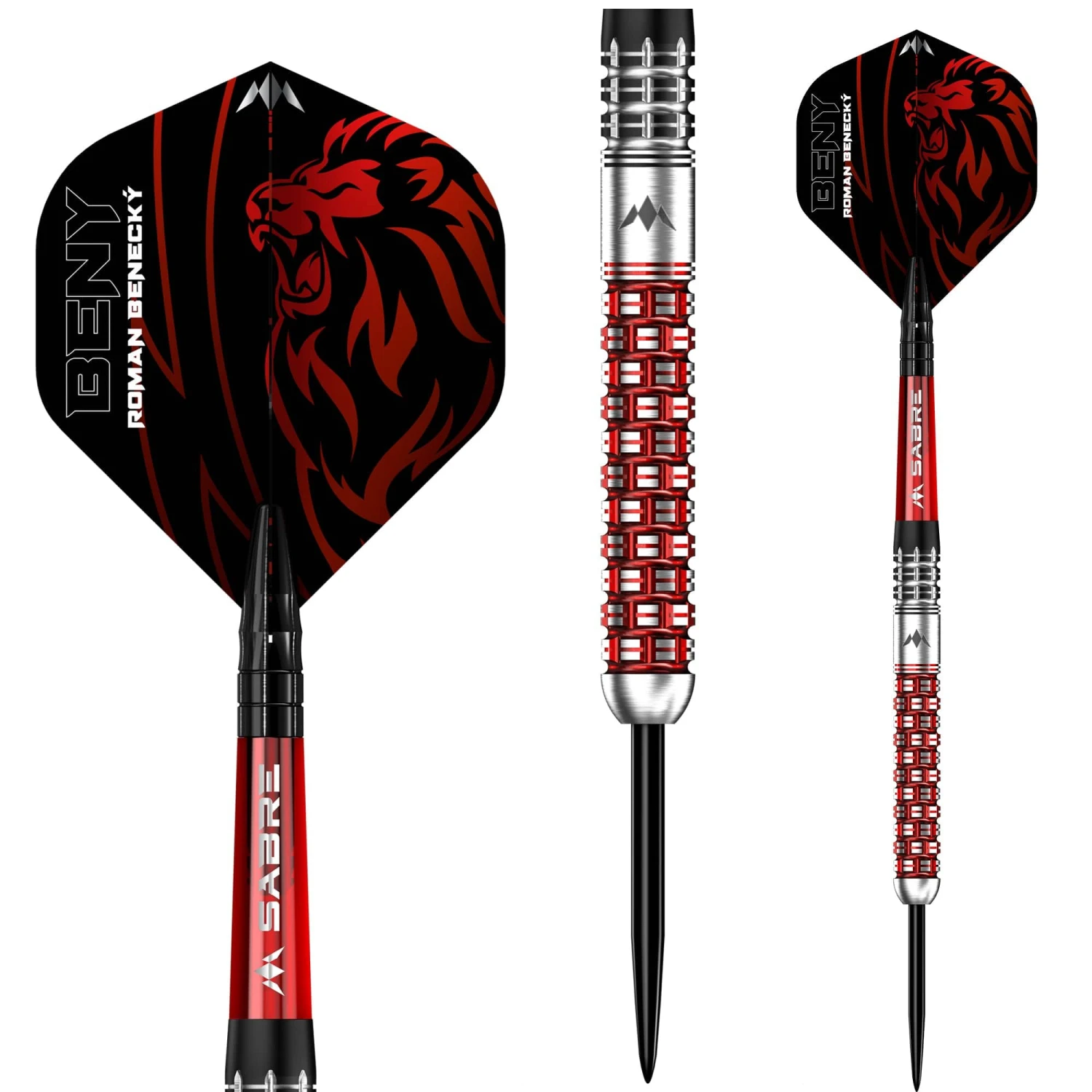 Mission Roman Benecky Darts - Steel Tip - Black & Red 4 Mission Roman Benecky Darts - Steel Tip - Black & Red - Image 4