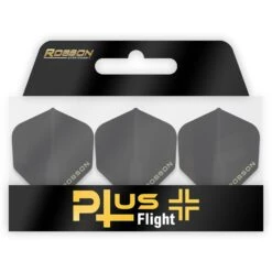 Robson Plus Dart Flights - For All Shafts - Std No2 - Dimpled -Dart Shop Robson Dart Flights Dimpled Black FL1315 4