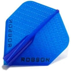 Robson Plus Dart Flights - For All Shafts - Std No2 - Dimpled -Dart Shop Robson Dart Flights Dimpled Blue FL1316 2