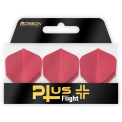 Robson Plus Dart Flights - For All Shafts - Std No2 - Dimpled -Dart Shop Robson Dart Flights Dimpled Red FL1317 2