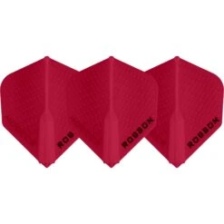Robson Plus Dart Flights - For All Shafts - Std No2 - Dimpled -Dart Shop Robson Dart Flights Dimpled Red FL1317 3
