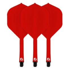 Shot Flight Deck - One Piece Dart Flight And Shaft System - Red -Dart Shop SF5445 Flight Deck 3 Up Red