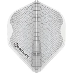 Shot - EZ L-Flights - Integrated Champagne Ring - L1EZ - Americana Gator - Mixed -Dart Shop Shot L Style EZ L1 Americana Gator Dart Flight White SF5420 1