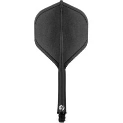 Shot Flight Deck - One Piece Dart Flight And Shaft System - Black -Dart Shop Shot Flight Deck Dart Flights Black 3