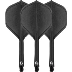 Shot Flight Deck - One Piece Dart Flight And Shaft System - Black -Dart Shop Shot Flight Deck Dart Flights Black 4