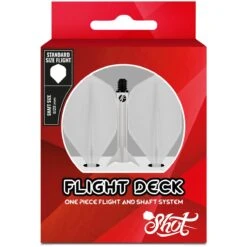 Shot Flight Deck - One Piece Dart Flight And Shaft System - Clear -Dart Shop Shot Flight Deck Dart Flights Clear 5