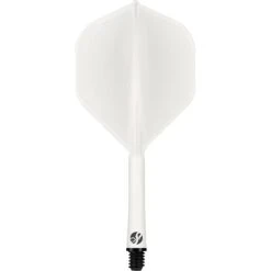Shot Flight Deck - One Piece Dart Flight And Shaft System - White -Dart Shop Shot Flight Deck Dart Flights White 3