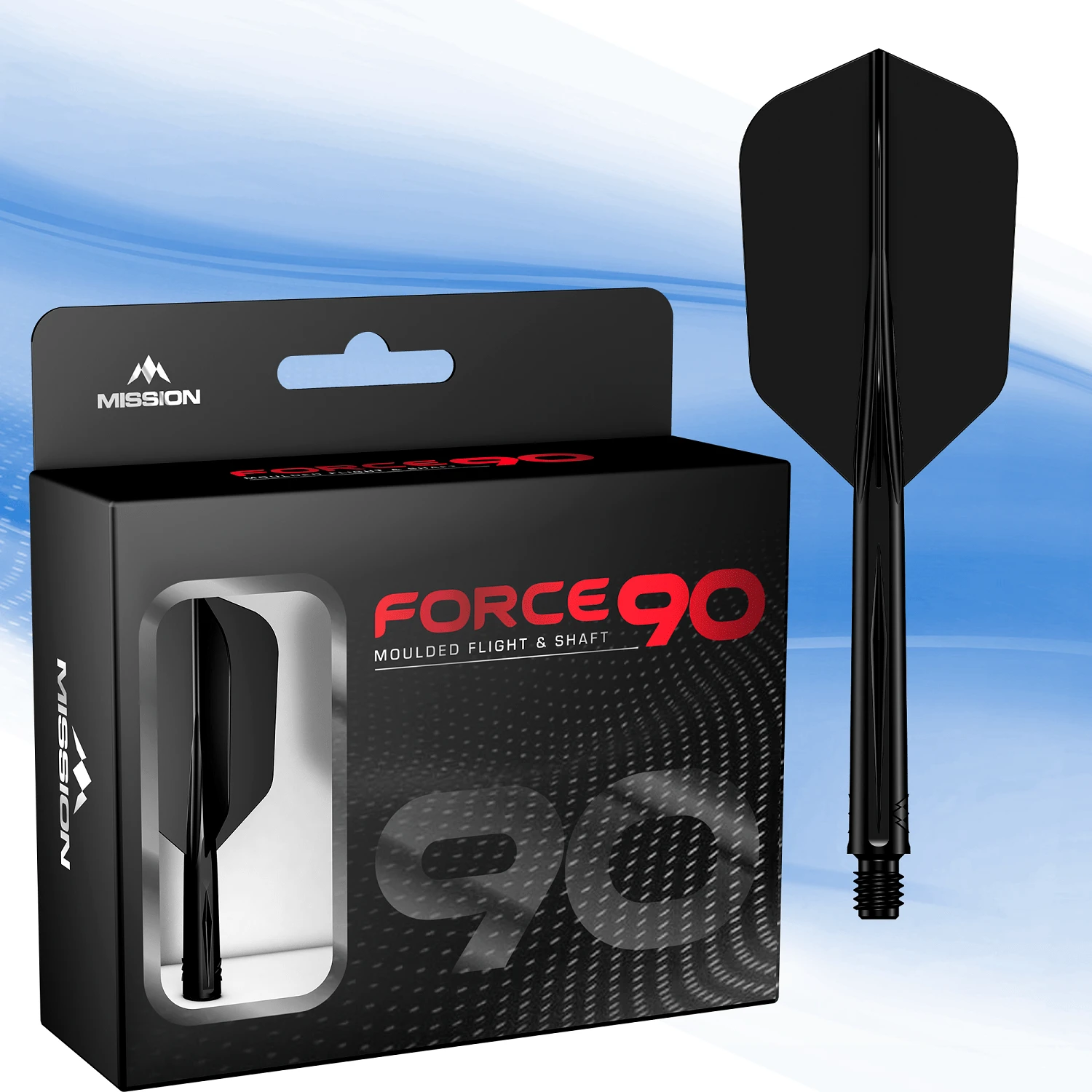 Mission Force 90 - New Moulded Flight & Shaft System - Black - Slim 5 Mission Force 90 - New Moulded Flight & Shaft System - Black - Slim - Image 5