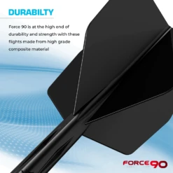 Mission Force 90 - New Moulded Flight & Shaft System - Black - Slim 16 Mission Force 90 - New Moulded Flight & Shaft System - Black - Slim -Dart Shop SlimBlack 6