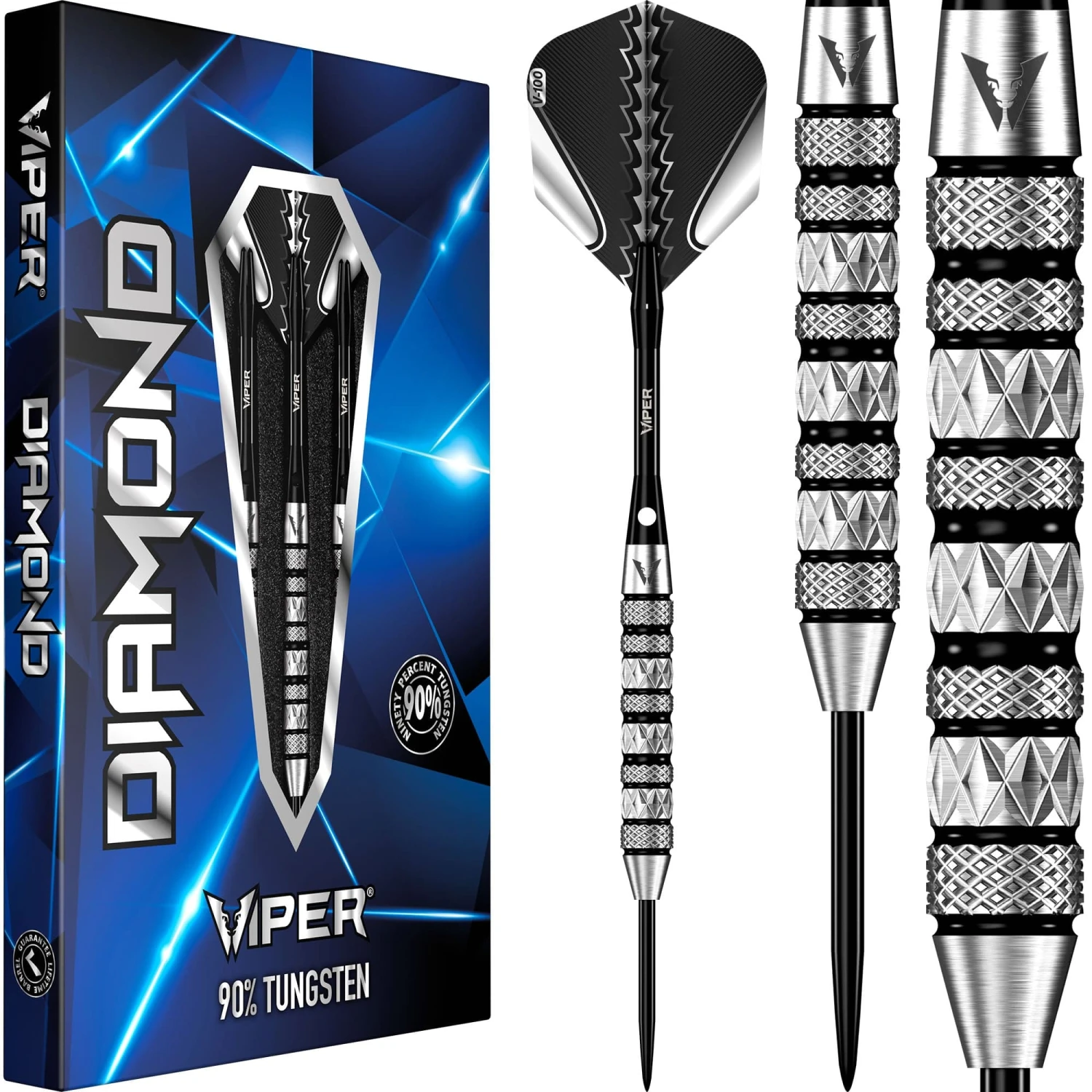 Viper Diamond Darts - Steel Tip - 95% - Knurled - S1 - Tri-Grip 2 Viper Diamond Darts - Steel Tip - 95% - Knurled - S1 - Tri-Grip - Image 2