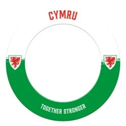 Wales Printed Dartboard & Printed Surround - Cymru -Dart Shop WalesListingBoard4