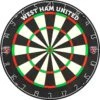 West Ham United FC - Official Licensed - Professional Dartboard - Crest And Wordmark