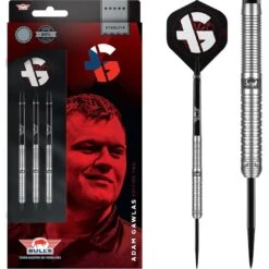 Bulls Adam Gawlas Darts - Steel Tip - 90% Tungsten - E2 - Natural