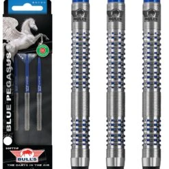 Bulls Blue Pegasus Darts - Soft Tip - 95% - Style B - 20g -Dart Shop bulls blue pegasus b darts soft tip pack 3