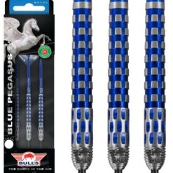 Bulls Blue Pegasus Darts - Steel Tip - 95% - Style C -Dart Shop bulls blue pegasus c darts steel tip pack 3