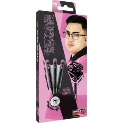 BULL'S Rusty-Jake Rodriguez - Soft Tip - 90% Tungsten - Black Titanium -Dart Shop bulls darts soft rusty john rodriguez d4999 14750 4