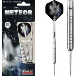 BULL'S Meteor Darts - Steel Tip - 80% Tungsten - MT7 - Ringed