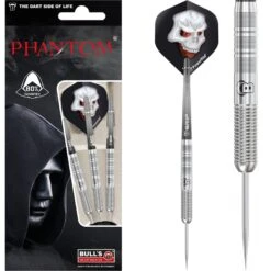 BULL'S Phantom PT1 Darts - Steel Tip - 80% Tungsten - Front Shark