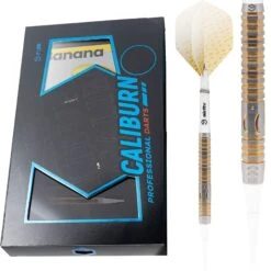 Caliburn Player Darts - Soft Tip - 90% - Gold Titanium - Banana