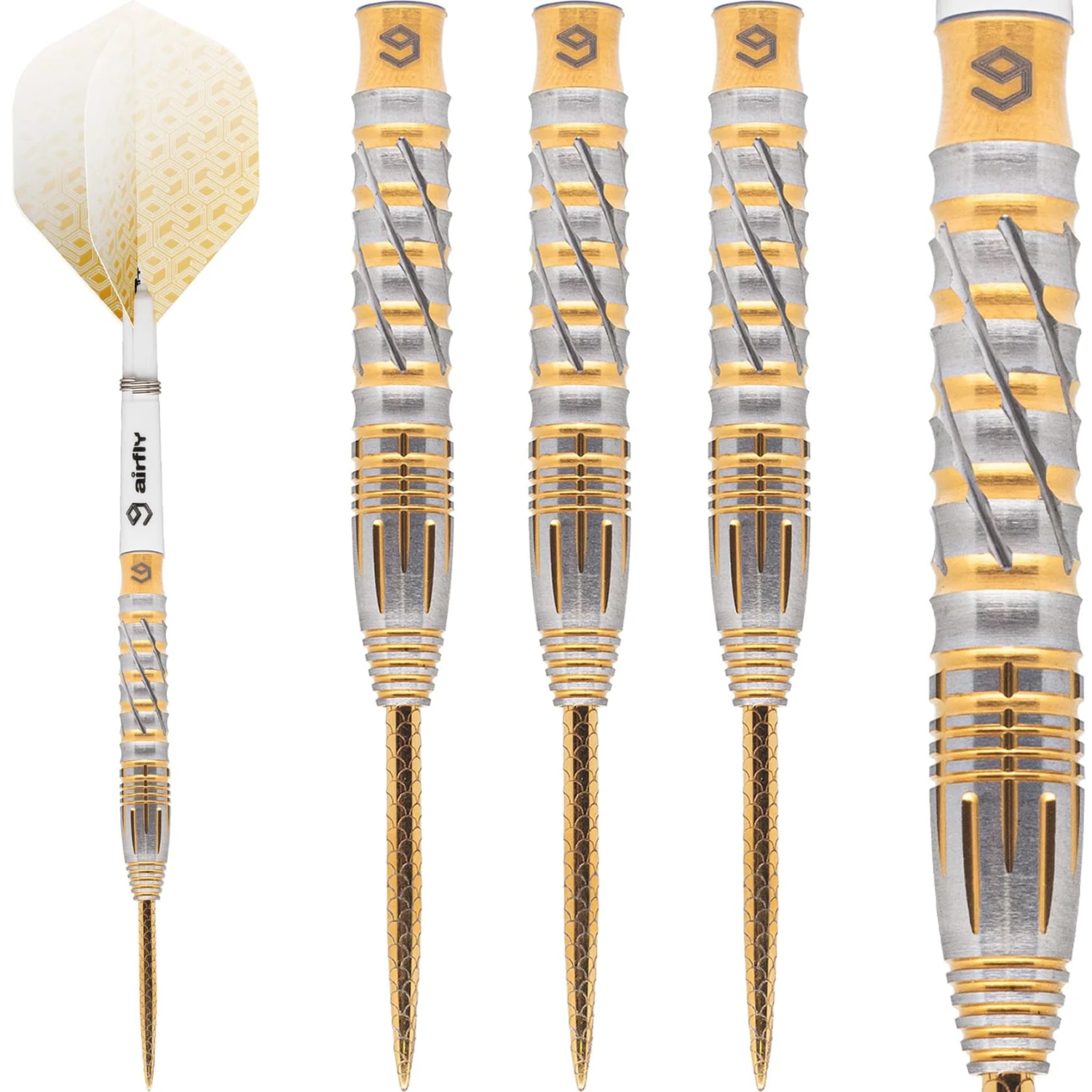 Caliburn Leopard Darts - Steel Tip - 90% - Gold 2 Caliburn Leopard Darts - Steel Tip - 90% - Gold - Image 2