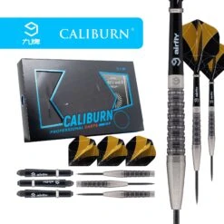 Caliburn Nights Watch Darts - Steel Tip - 95% - N2 - Black -Dart Shop caliburn night watch n2 darts steel tip d6960 6
