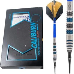 Caliburn Ringerike Darts - Soft Tip - 90% - Black & Blue