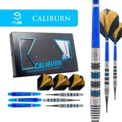 Caliburn Ringerike Darts - Soft Tip - 90% - Black & Blue -Dart Shop caliburn ringerike blue darts soft tip d7027 6