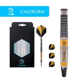 Caliburn Y Darts - Soft Tip - 90% - Black & Gold - 20g -Dart Shop caliburn y black gold darts soft tip d7061 6