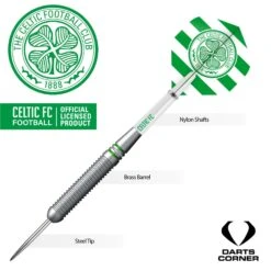 Celtic FC Darts - Steel Tip Brass - Official Licensed - Celtic - 22g -Dart Shop celtic fc darts brass full D1413 3