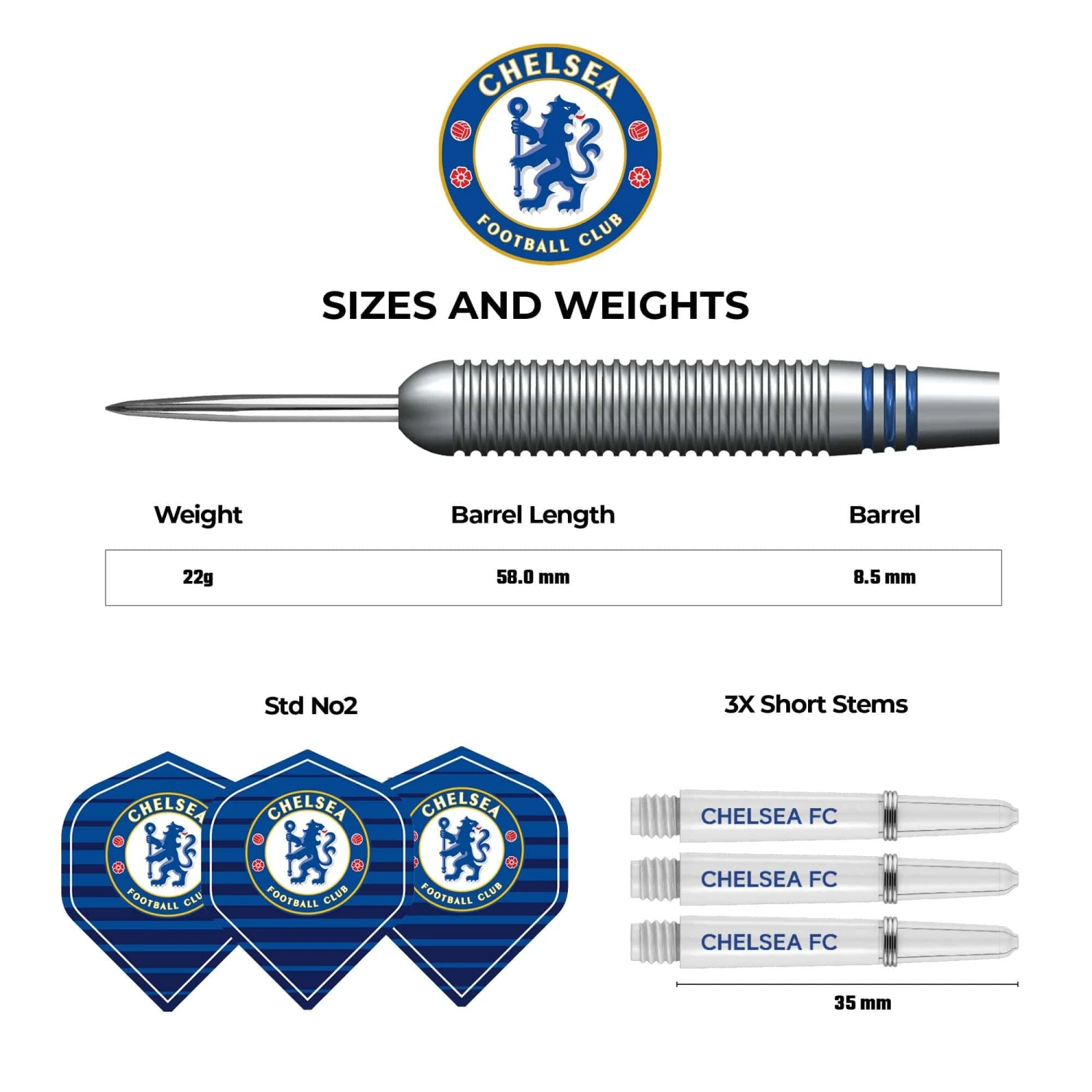 Chelsea FC Darts Gift Set 3 Chelsea FC Darts Gift Set - Image 3