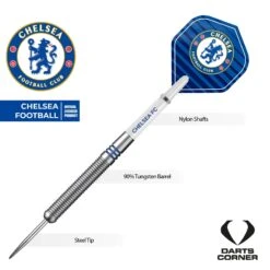 Chelsea Football Darts - Steel Tip Tungsten - Official Licensed - Chelsea FC - 24g -Dart Shop chelsea fc darts tungsten steel tip 3