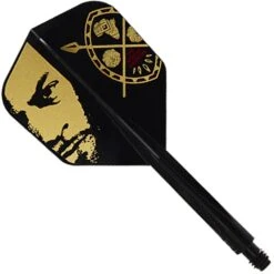*Condor AXE Dart Flights - Devon Petersen - Small - African Warrior - Inspiration 3 - Black