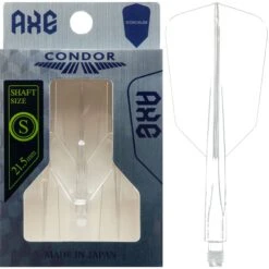 Condor AXE Dart Flights - Slim - Wing - Clear -Dart Shop condor axe slim wing clear short 1