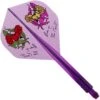 *Condor AXE Player Series Dart Flights - Natsumi Iwata - Heart Of Gold - Standard - Clear Purple