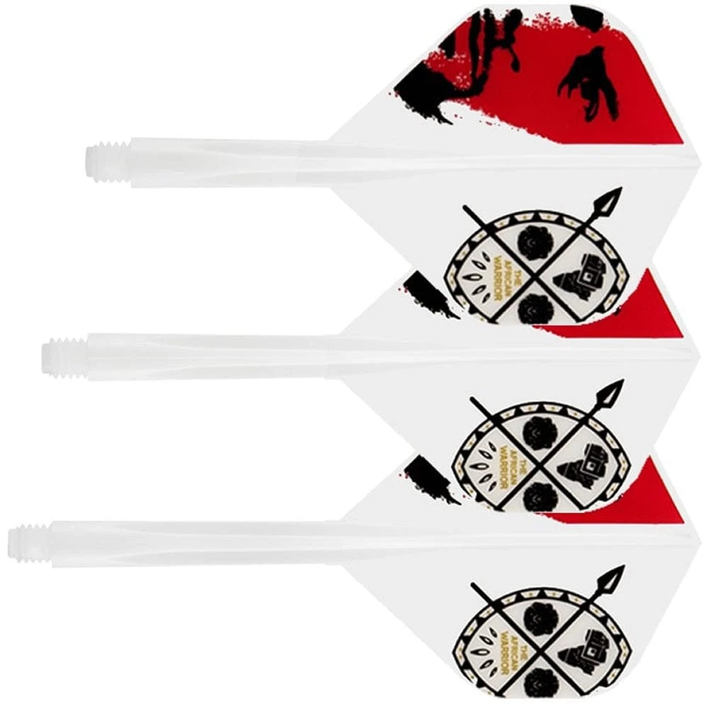 Condor AXE Dart Flights - Devon Petersen - Standard - African Warrior - Inspiration 3 - White - Image 2