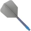 *Cuesoul Rost T19 Integrated Dart Shaft And Flights - Big Wing - Sky Blue With Grey Flight