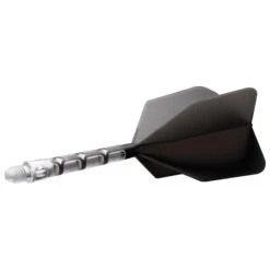 Cuesoul Rost T19 Integrated Dart Shaft And Flights - Big Wing - Clear With Black Flight -Dart Shop cuesoul rost t19 clear black long 2