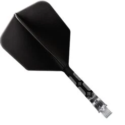 Cuesoul Rost T19 Integrated Dart Shaft And Flights - Big Wing - Clear With Black Flight -Dart Shop cuesoul rost t19 clear black medium 1