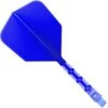Cuesoul Rost T19 Integrated Dart Shaft And Flights - Big Wing - Clear With Blue Flight