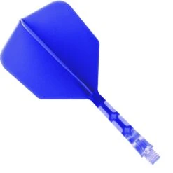 Cuesoul Rost T19 Integrated Dart Shaft And Flights - Big Wing - Clear With Blue Flight -Dart Shop cuesoul rost t19 clear blue medium 1