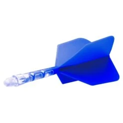 Cuesoul Rost T19 Integrated Dart Shaft And Flights - Big Wing - Clear With Blue Flight -Dart Shop cuesoul rost t19 clear blue medium 2