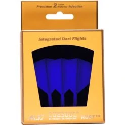 Cuesoul Rost T19 Integrated Dart Shaft And Flights - Big Wing - Clear With Blue Flight -Dart Shop cuesoul rost t19 clear blue pack 1