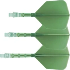 Cuesoul Rost T19 Integrated Dart Shaft And Flights - Big Wing - Clear With Green Flight 11 Cuesoul Rost T19 Integrated Dart Shaft And Flights - Big Wing - Clear With Green Flight -Dart Shop cuesoul rost t19 clear green gallery 2
