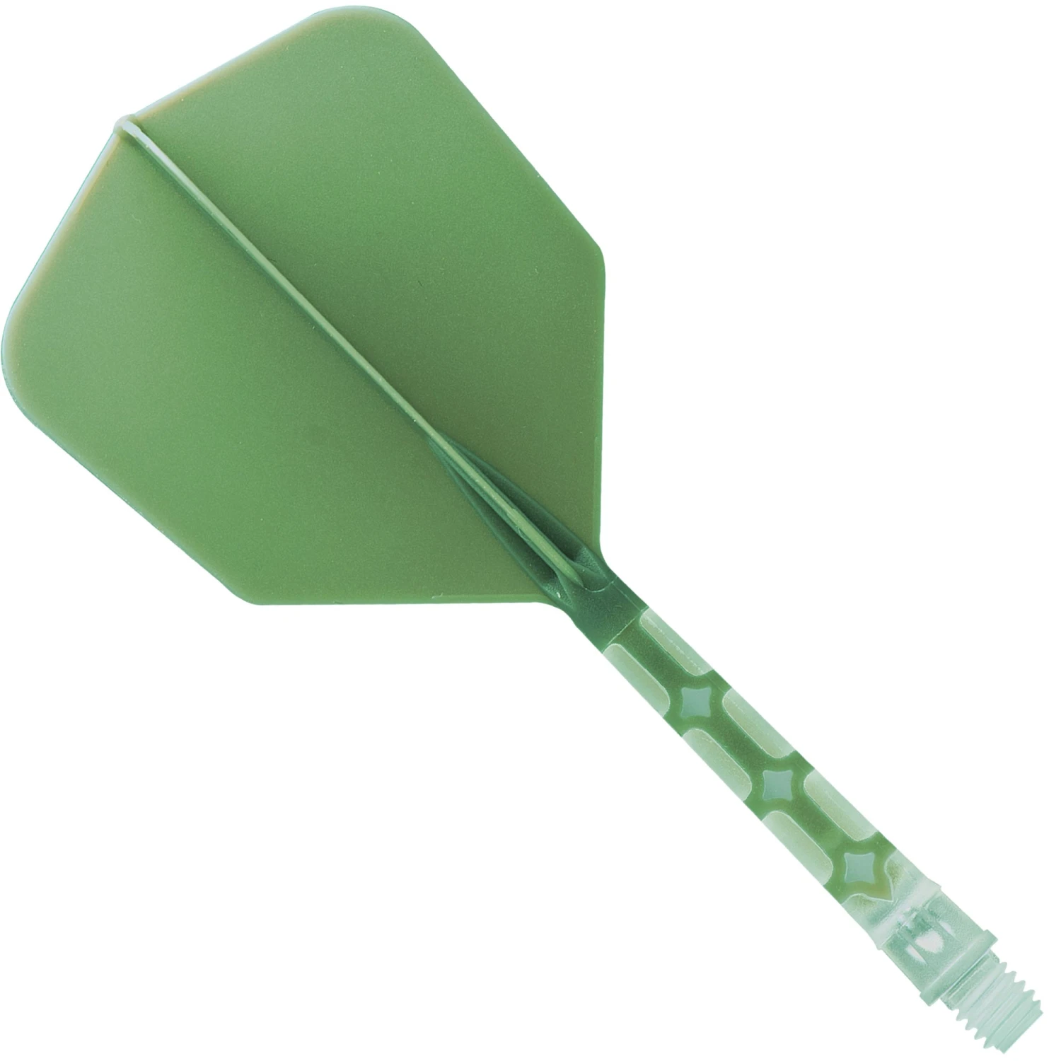 Cuesoul Rost T19 Integrated Dart Shaft And Flights - Big Wing - Clear With Green Flight 1 Cuesoul Rost T19 Integrated Dart Shaft And Flights - Big Wing - Clear With Green Flight