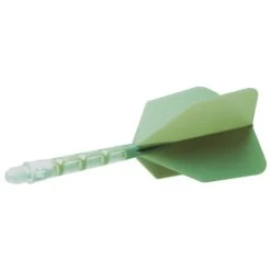 Cuesoul Rost T19 Integrated Dart Shaft And Flights - Big Wing - Clear With Green Flight 14 Cuesoul Rost T19 Integrated Dart Shaft And Flights - Big Wing - Clear With Green Flight -Dart Shop cuesoul rost t19 clear green long 2
