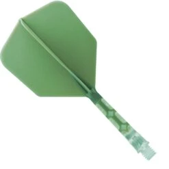 Cuesoul Rost T19 Integrated Dart Shaft And Flights - Big Wing - Clear With Green Flight 12 Cuesoul Rost T19 Integrated Dart Shaft And Flights - Big Wing - Clear With Green Flight -Dart Shop cuesoul rost t19 clear green medium 1